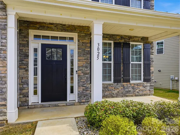 a front view of a house