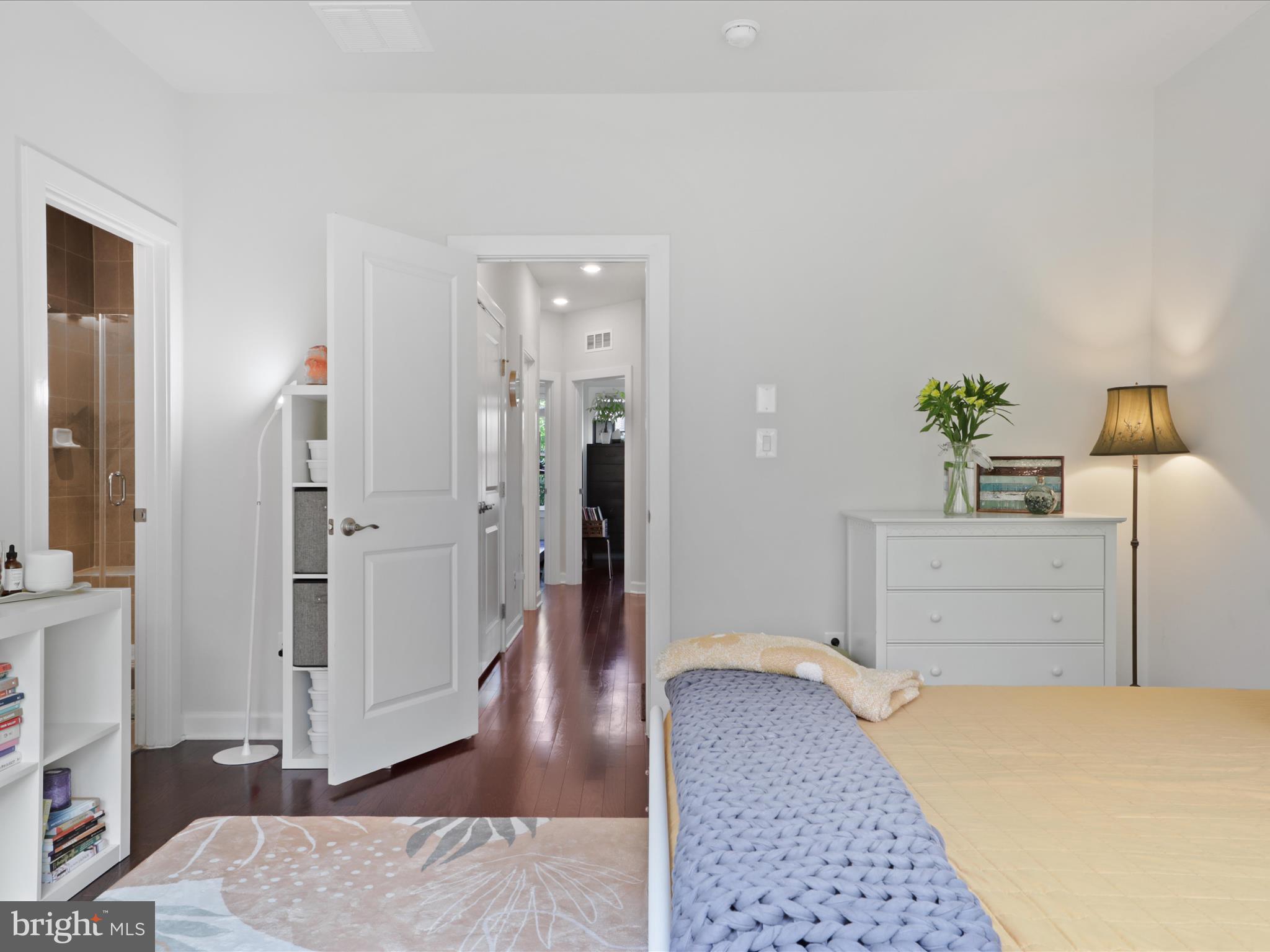 5742 10th Road North Arlington, VA 22205 - Photo 23 of 44 a bedroom with a bed and a view of bathroom