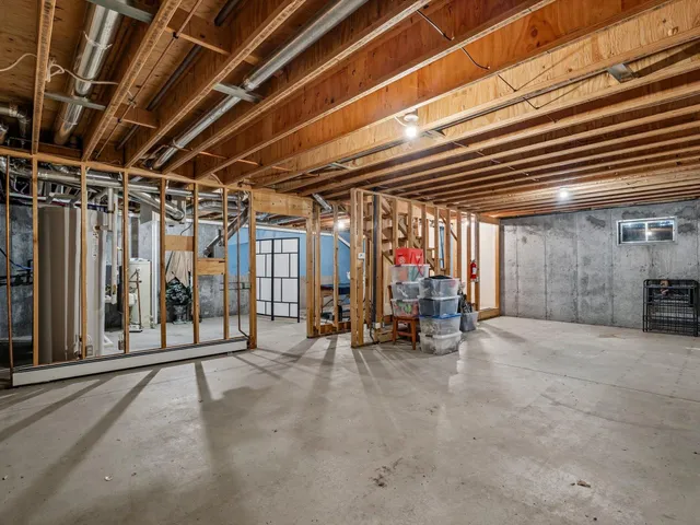 a view of storage and utility room