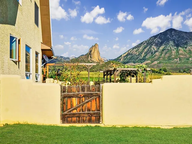 a view of swimming pool with a yard