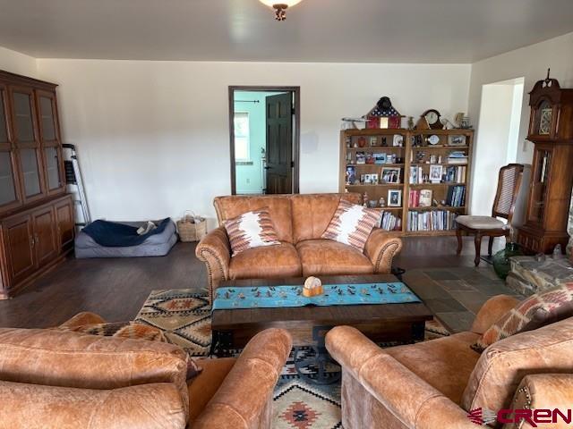 15736 2600th Road Cedaredge, CO 81413 - Photo 11 of 42 a living room with furniture and a wooden floor