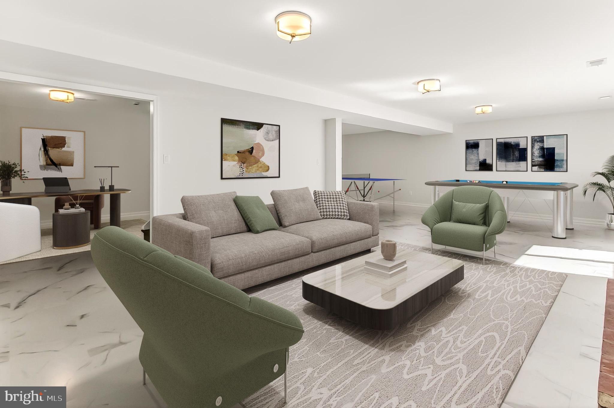 6294 Dunaway Court McLean, VA 22101 - Photo 53 of 76 a living room with furniture and a couch