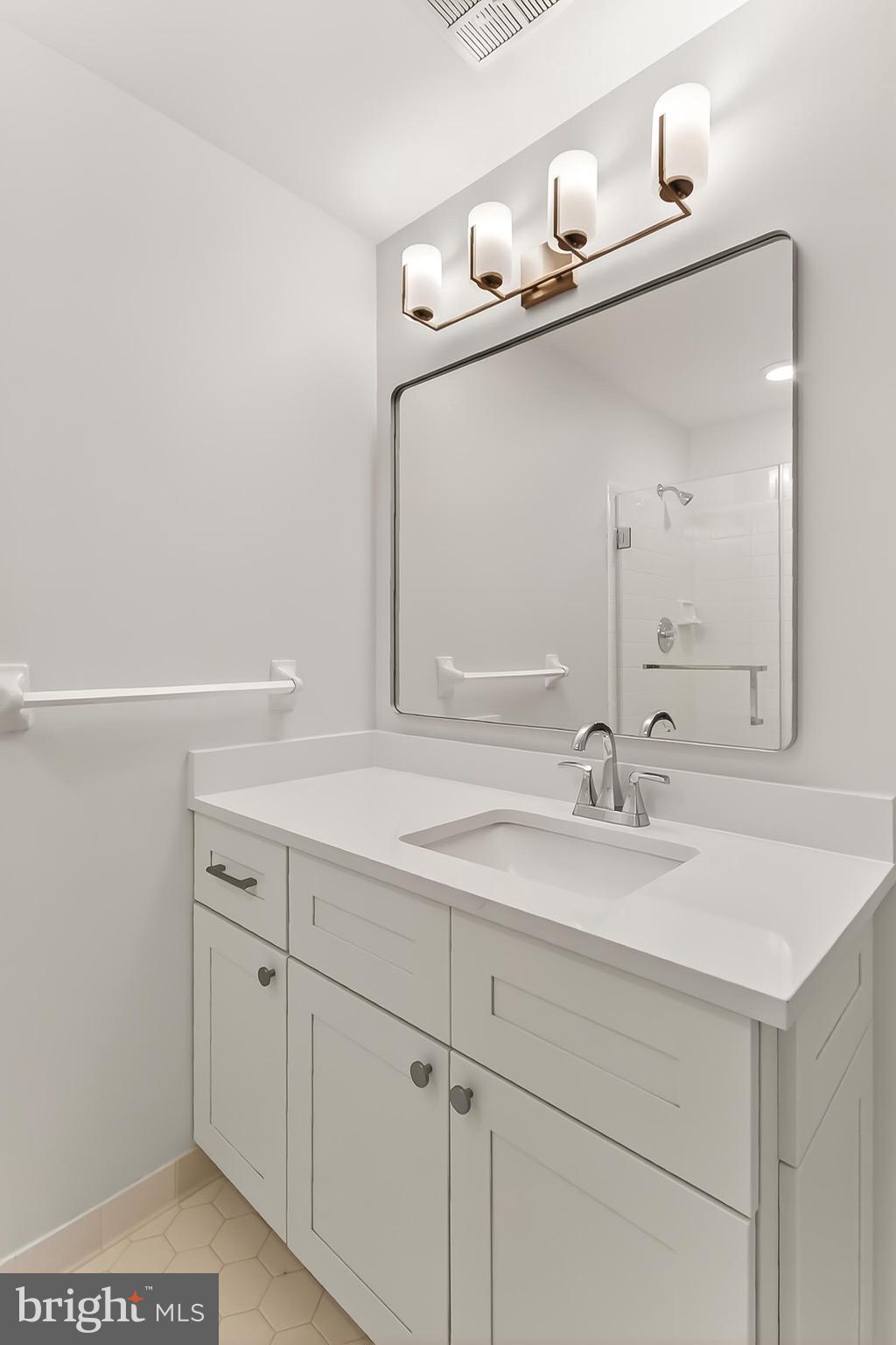 6294 Dunaway Court McLean, VA 22101 - Photo 63 of 76 a bathroom with a sink and a mirror