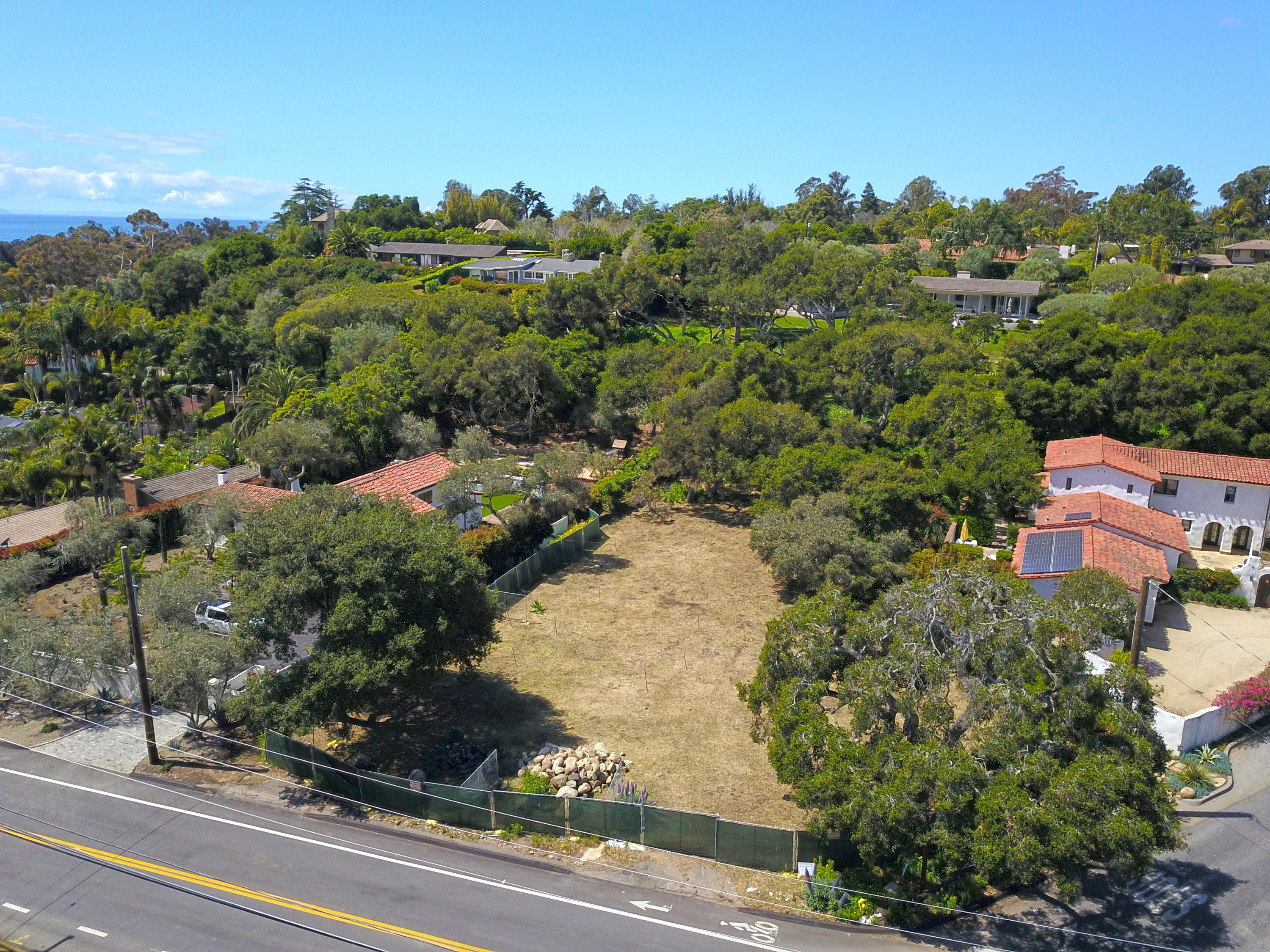 137 Olive Mill Road Montecito, CA 93108 - Photo 17 of 28 an aerial view of a houses with a yard