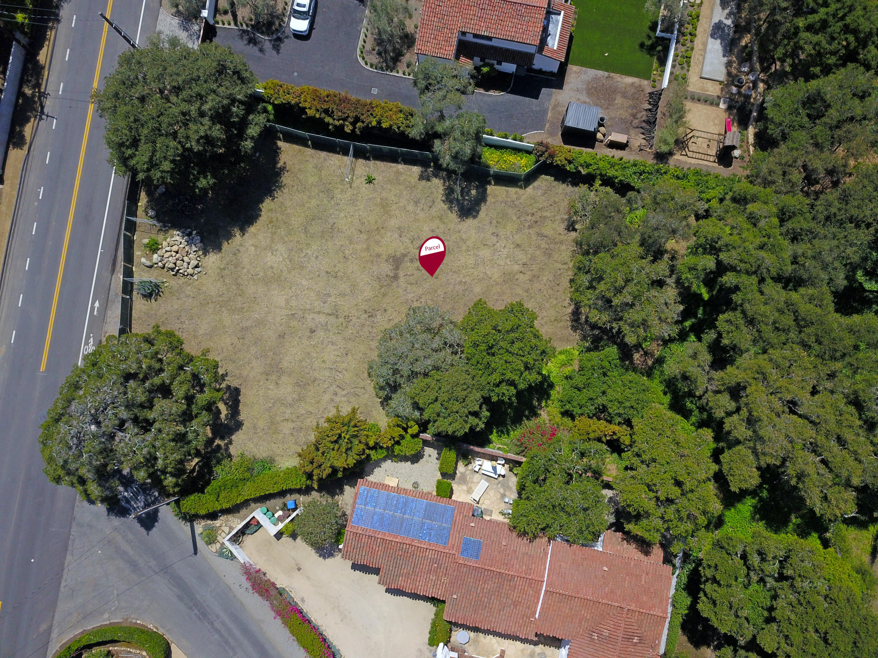 137 Olive Mill Road Montecito, CA 93108 - Photo 19 of 28 an aerial view of house with yard