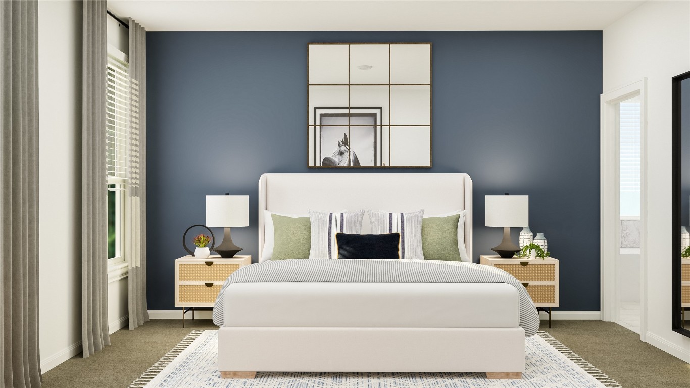 153 Sormonne Loop Kyle, TX 78640 - Photo 13 of 14 a bedroom with a bed and a window