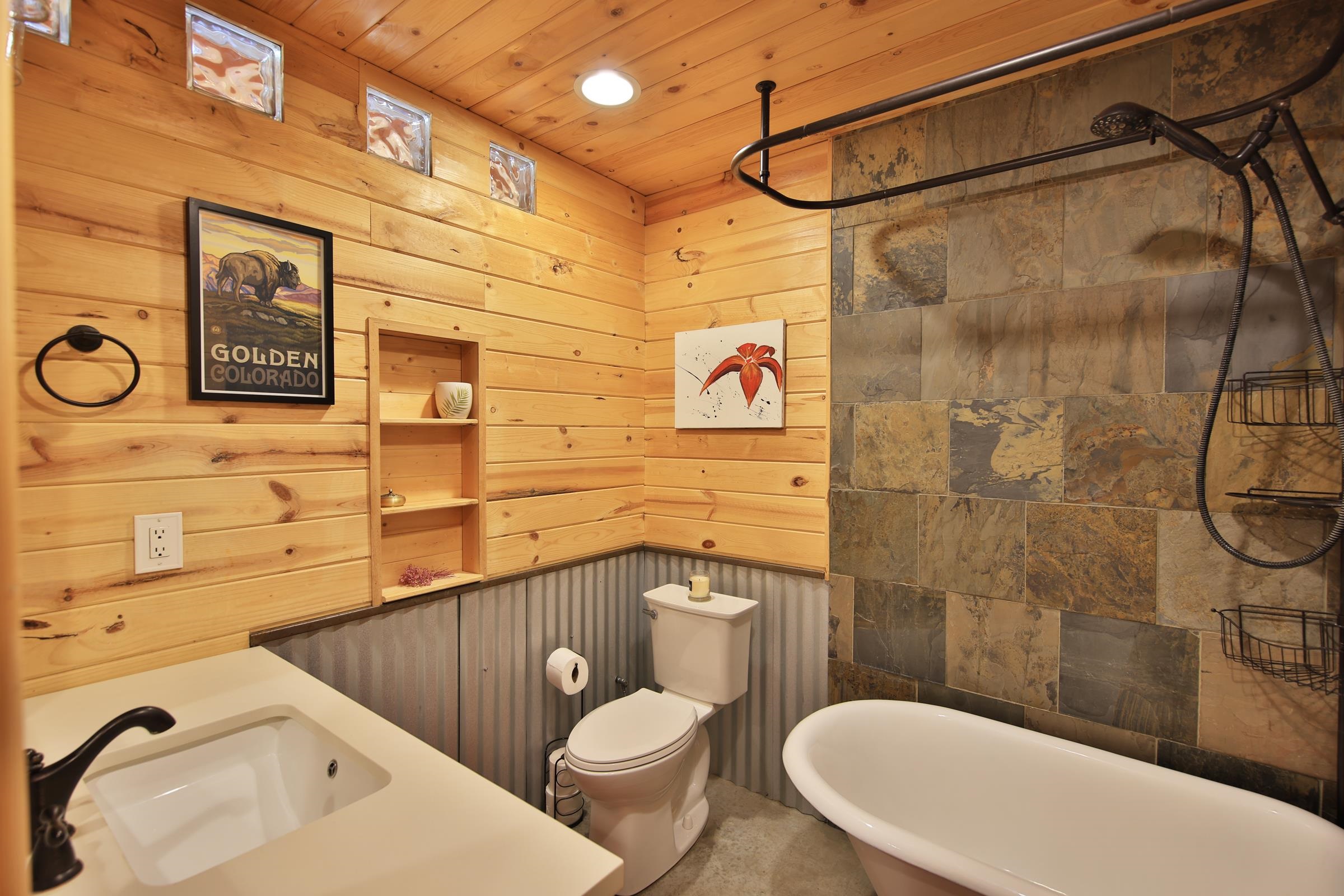 56001 KK Road Molina, CO 81646 - Photo 13 of 42 a bathroom with a sink toilet and shower