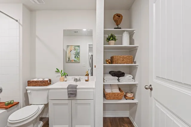 a view of an empty room