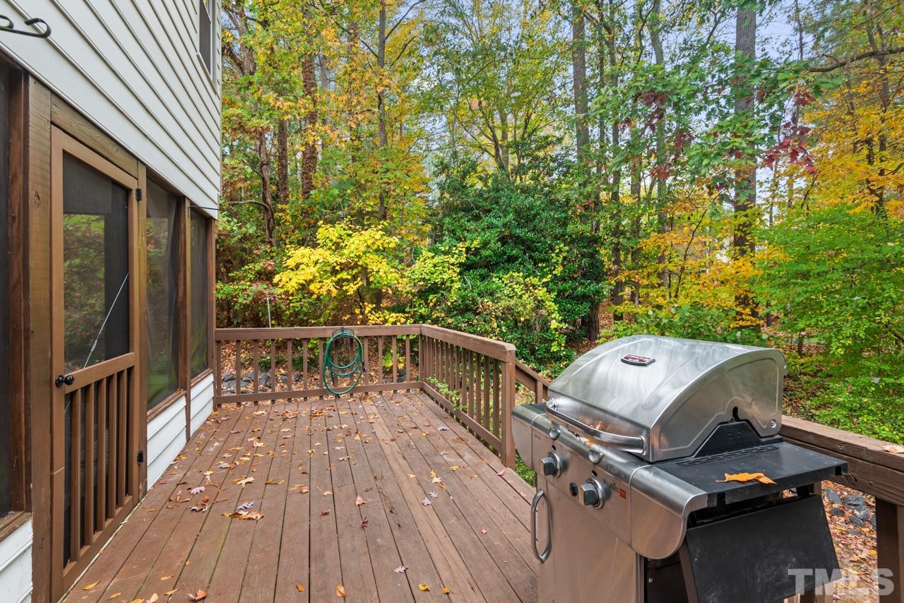 4109 Settlement Drive Durham, NC 27713 - Photo 29 of 31 a view of balcony with wooden floor and seating space