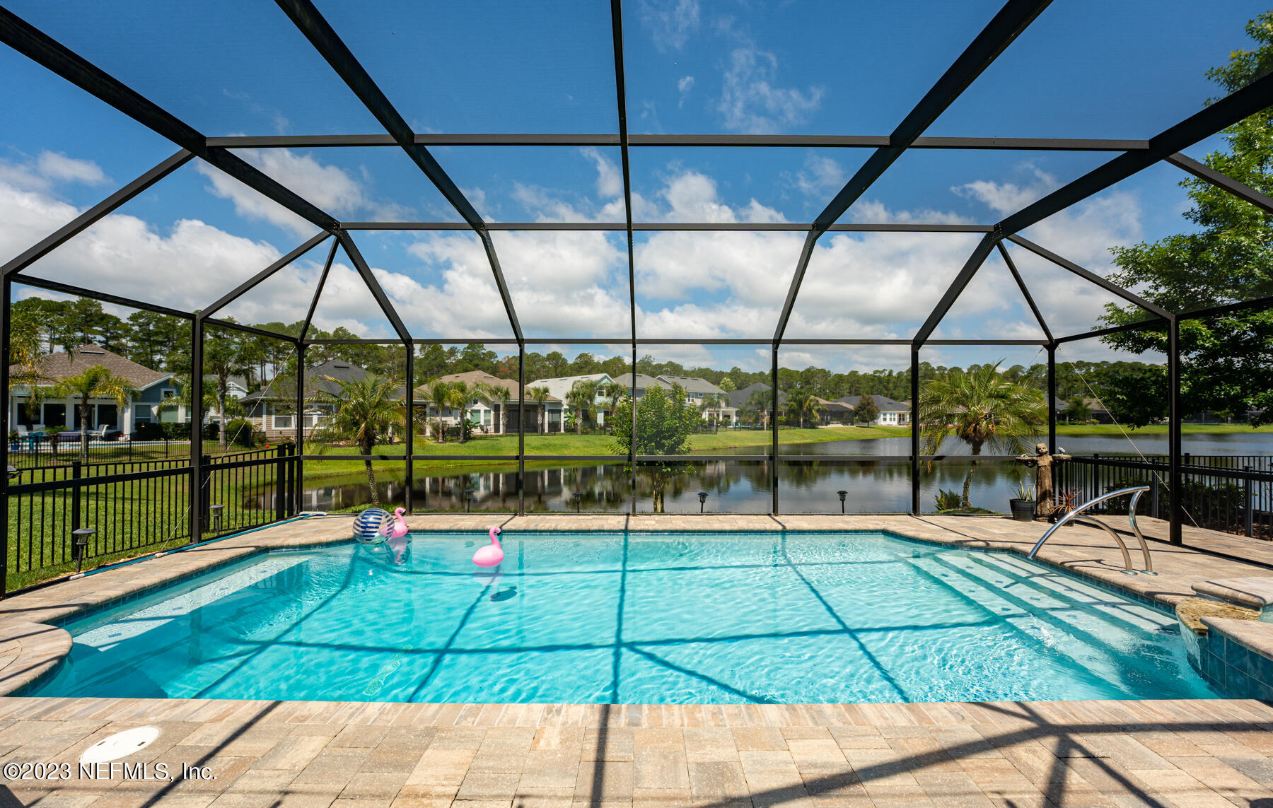 516 Stone Ridge Drive Ponte Vedra, FL 32081 - Photo 30 of 37 POOL WITH BEAUTIFUL LAKE VIEW