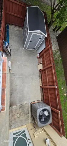 a backyard of a house