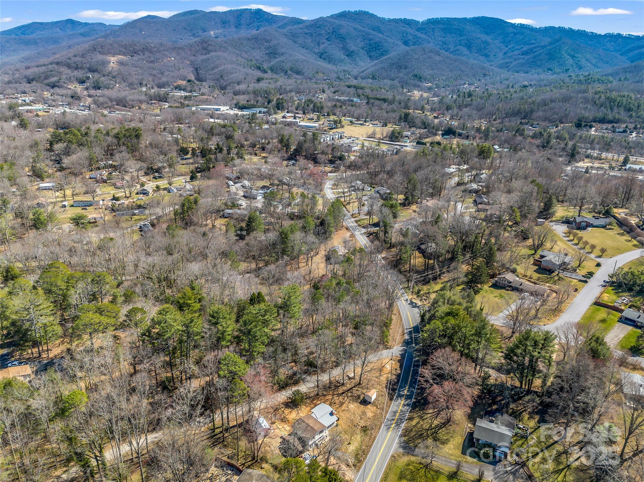 156 Warren Wilson Road Swannanoa, NC 28778 - Photo 31 of 38 an aerial view of residential house and green space