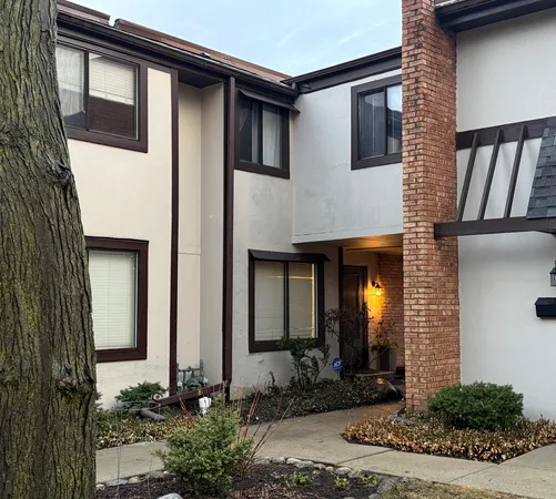 a front view of a house