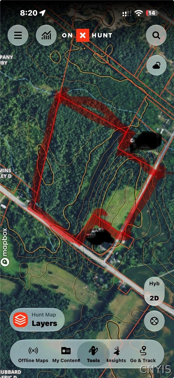 Jackson Road Carthage, NY 13619 - Photo 8 of 8 Detailed aerial mapping outlines the boundaries of this expansive property.