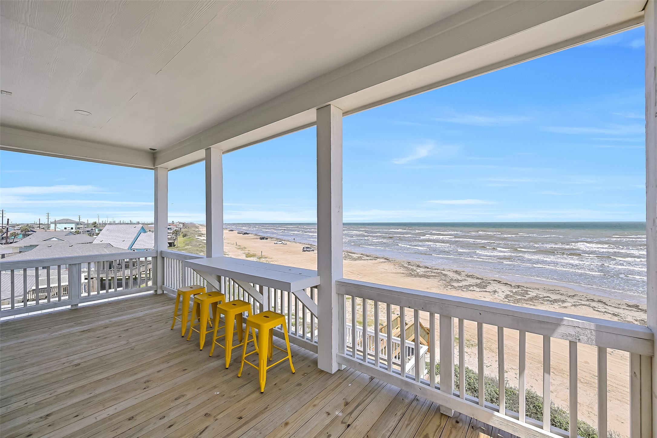 16728 West Beach Road Jamaica Beach, TX 77554 - Photo 30 of 46 The second-floor deck can be accessed from either the junior suite or the bunk room.