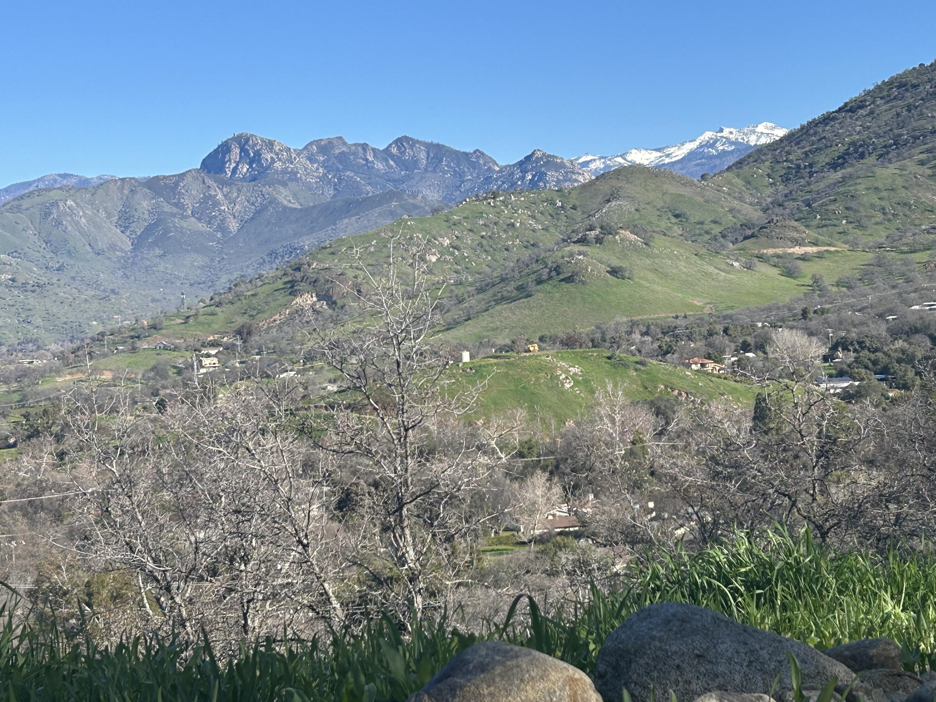 40838 Oak Ridge Drive Three Rivers, CA 93271 - Photo 45 of 51 a view of a dry yard with mountains in the background