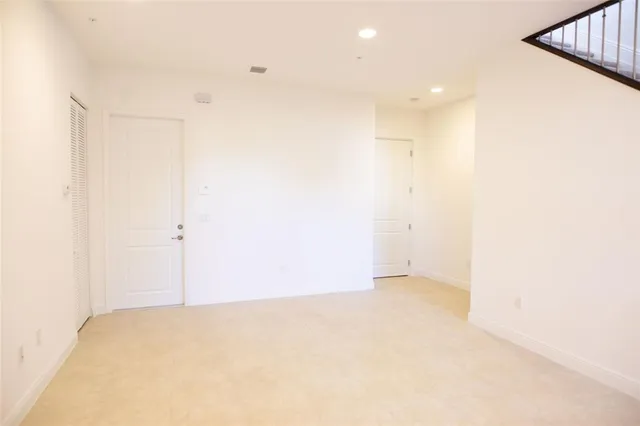 a view of an empty room