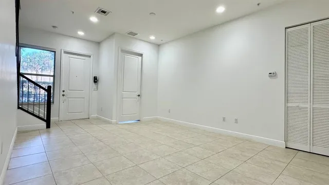 a view of an empty room