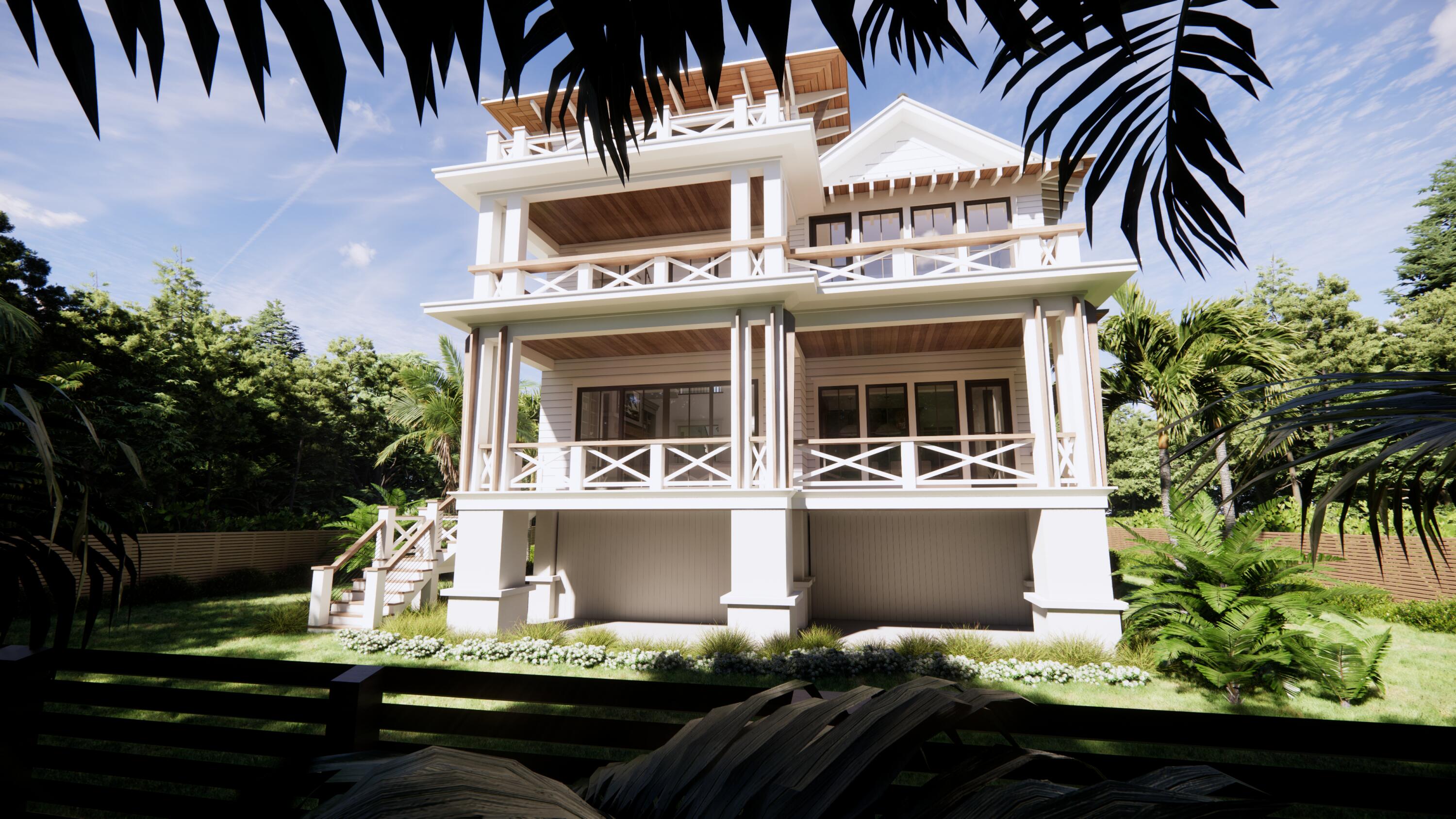 3802 Cameron Boulevard Isle of Palms, SC 29451 - Photo 18 of 58 3802 CAMERON REAR ELEVATION 02