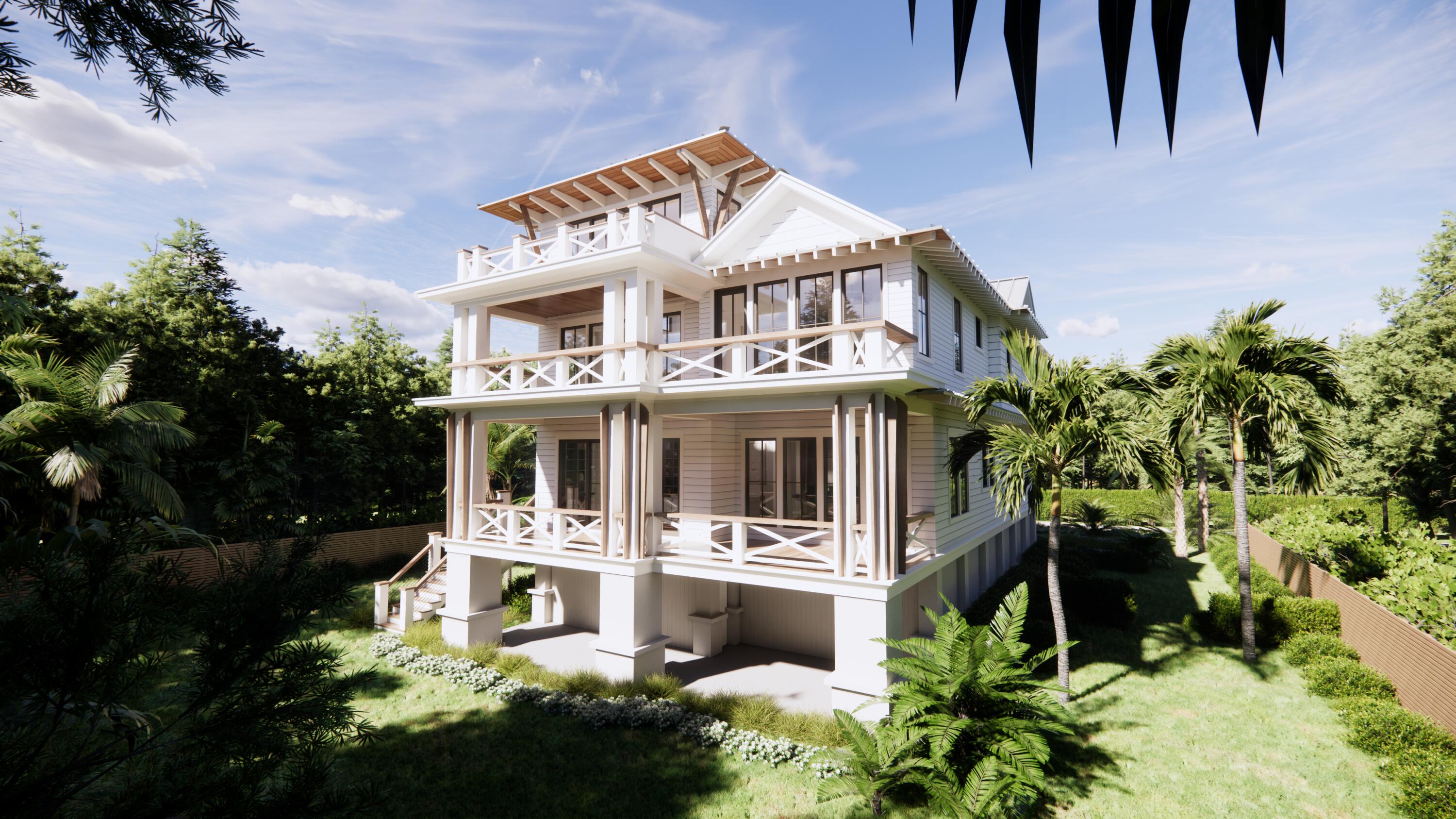 3802 Cameron Boulevard Isle of Palms, SC 29451 - Photo 19 of 58 3802 CAMERON REAR ELEVATION 01