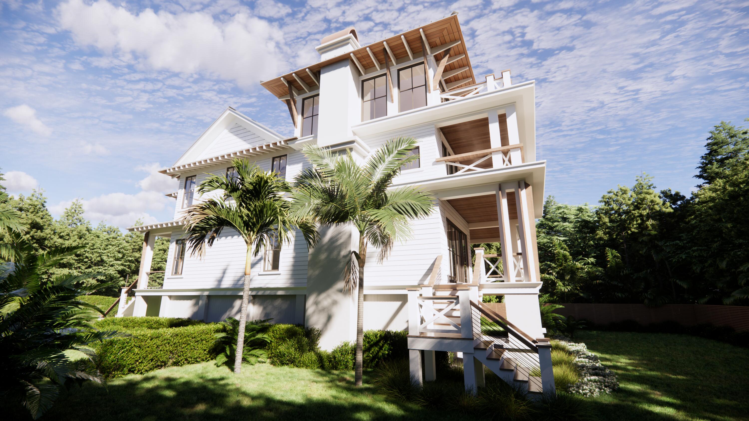 3802 Cameron Boulevard Isle of Palms, SC 29451 - Photo 54 of 58 3802 CAMERON RIGHT ELEVATION 01