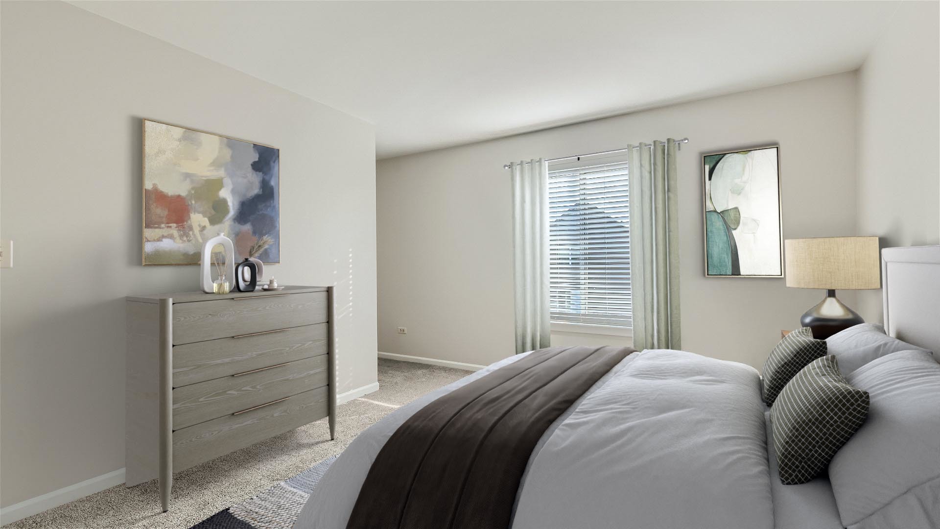 1223 Sumac Trail Hoffman Estates, IL 60192 - Photo 9 of 28 a bedroom with a bed and a dresser