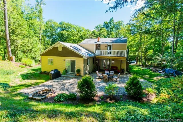 a view of a house with garden