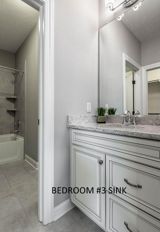 4459 Green Cook Road Johnstown, OH 43031 - Photo 62 of 103 BEDROOM #3 SINK WITH WOODMONT VANITY AND CERAMIC TILE FLOOR