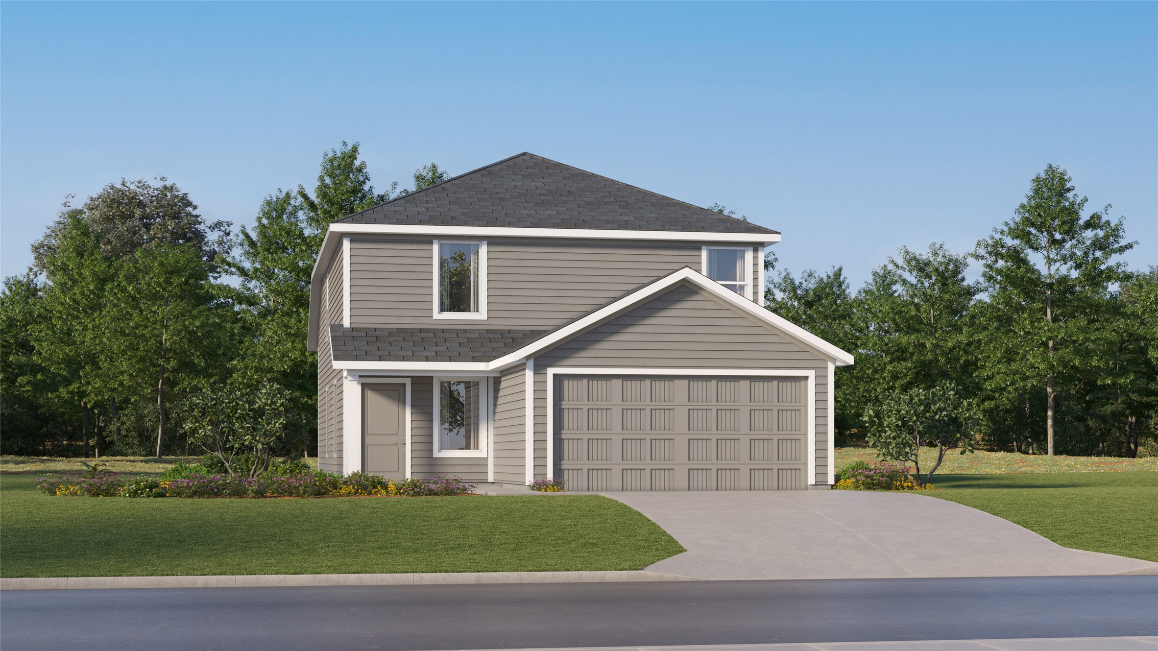 428 Jones Bch Lane Jarrell, TX 76537 - Photo 1 of 34 a front view of a house with a garden