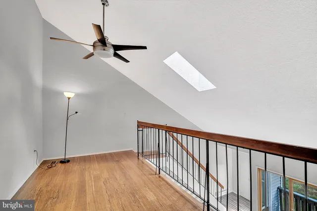 a view of hallway with a window