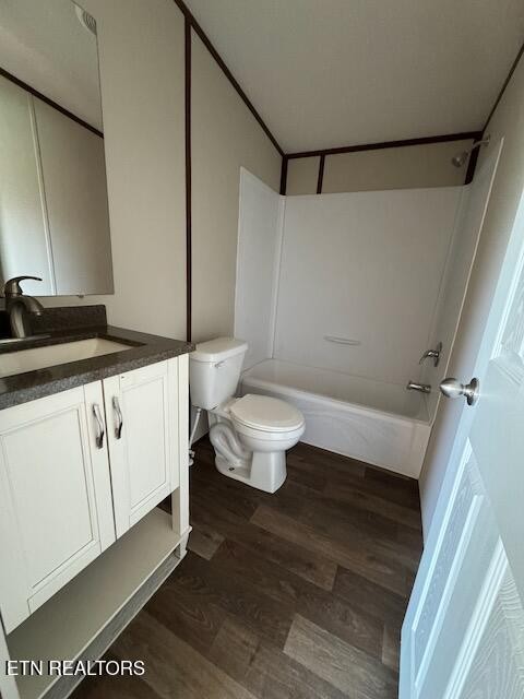 149 Powell Valley School Road Speedwell, TN 37870 - Photo 18 of 30 a bathroom with a granite countertop sink a toilet a mirror and shower