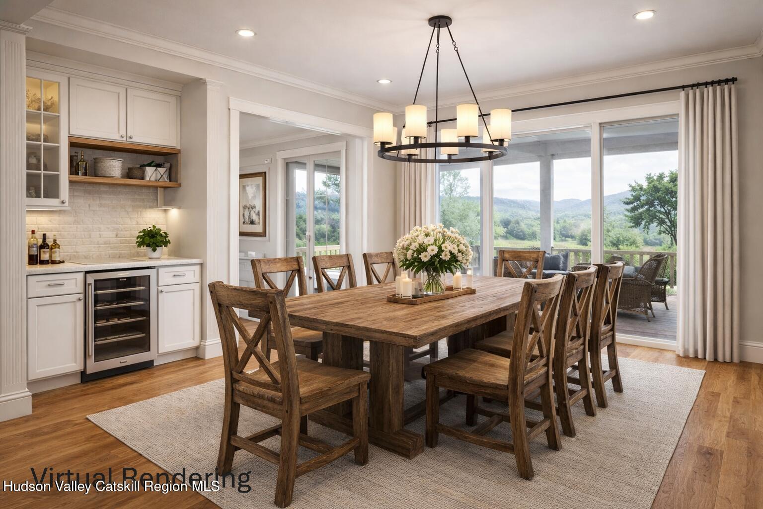 172 Hank Oliver Road Prattsville, NY 12468 - Photo 12 of 27 a view of a dining room with furniture window and outside view