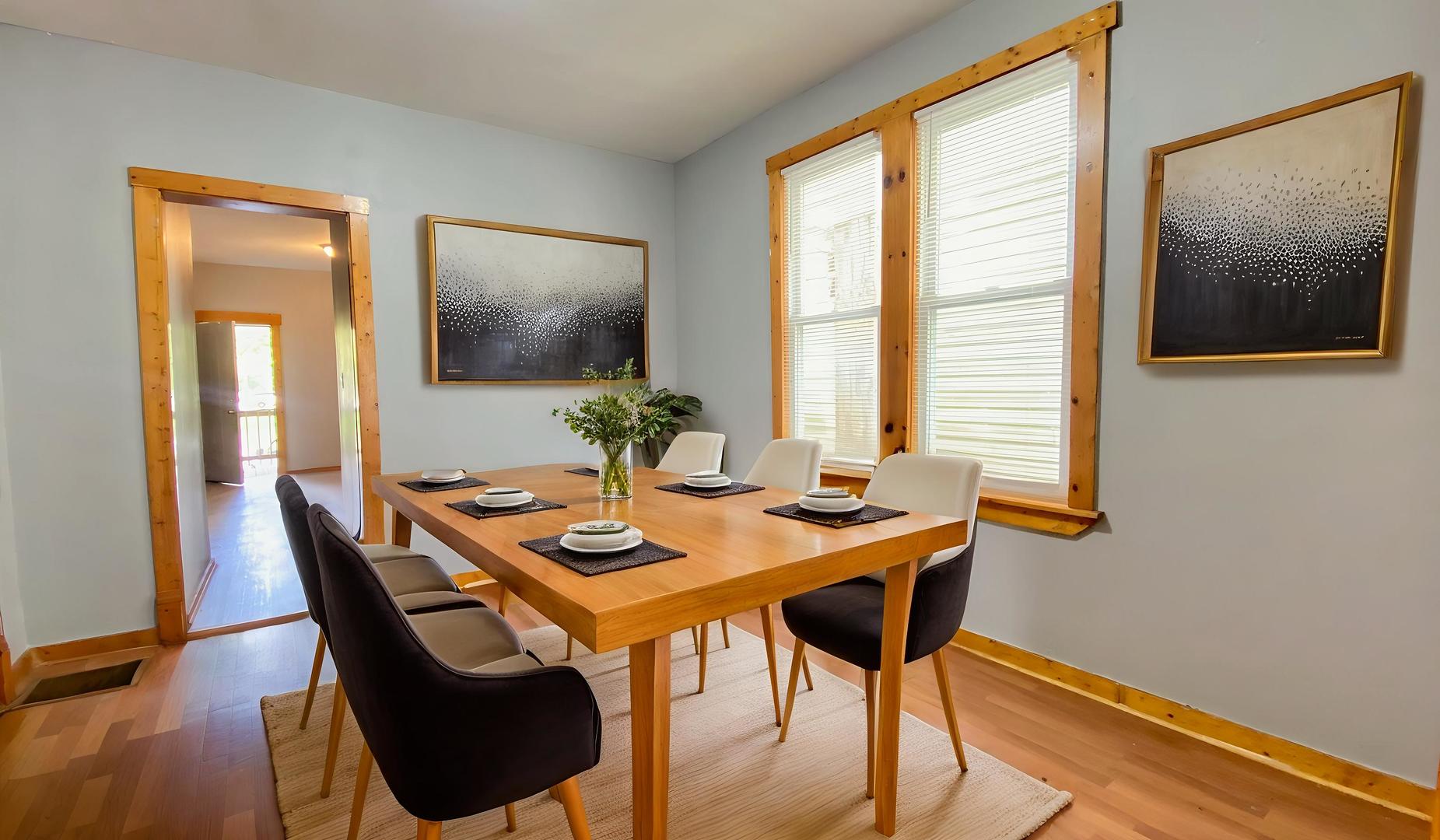 6833 South Green Street Chicago, IL 60621 - Photo 4 of 11 a dining room with furniture and window