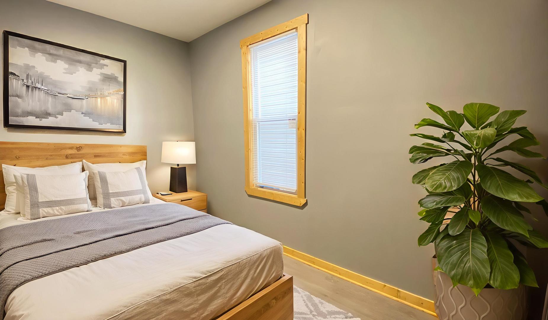 6833 South Green Street Chicago, IL 60621 - Photo 7 of 11 a bedroom with a bed plant and a window