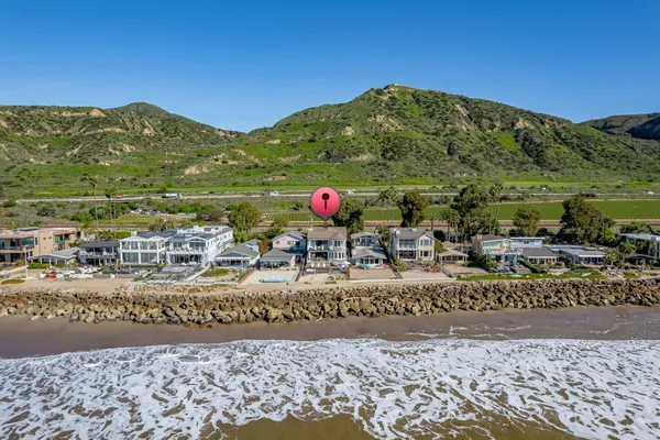a view of a terrace with a water