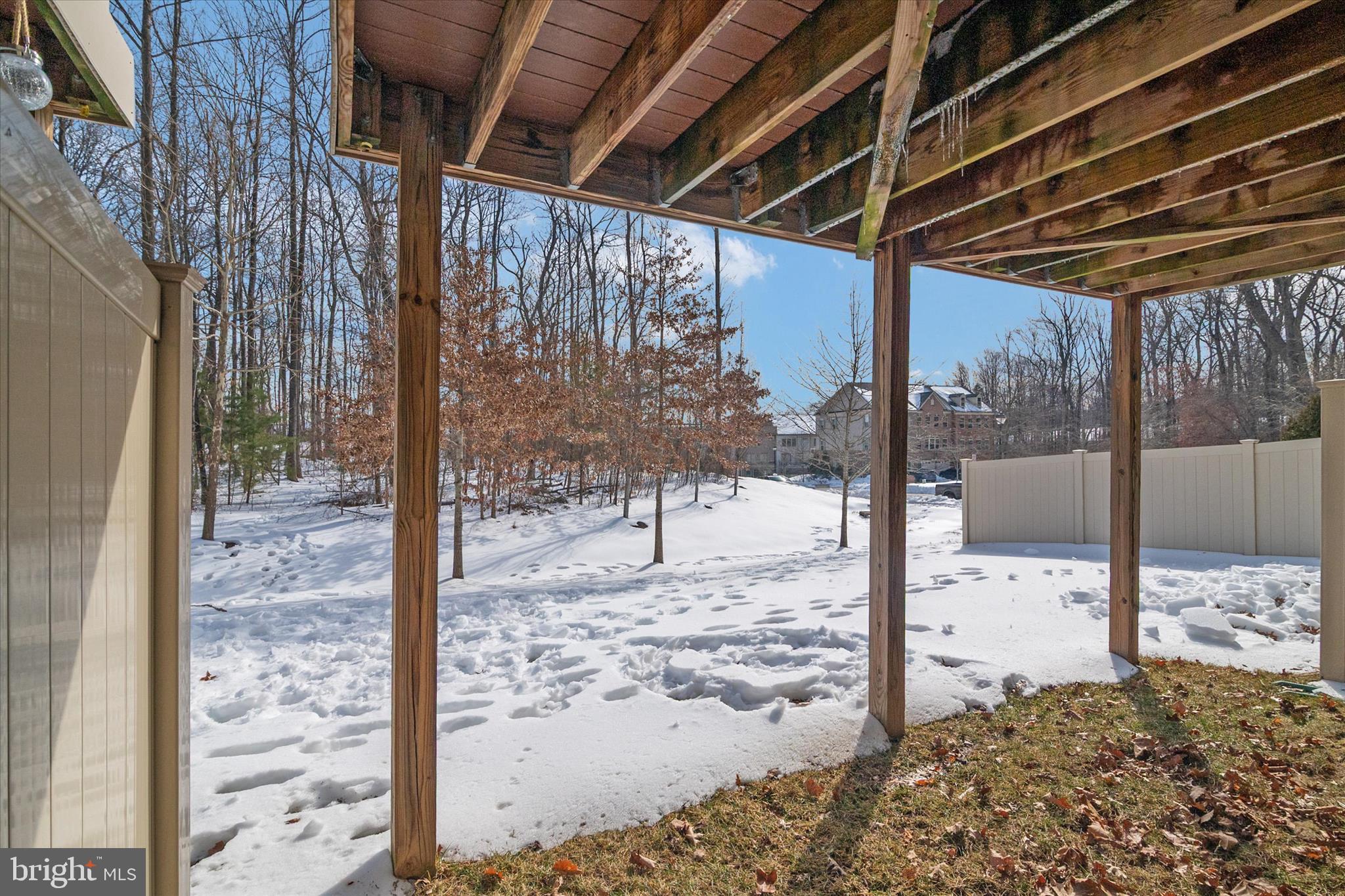 7627 Hamilton Crossing Hanover, MD 21076 - Photo 31 of 34 walkout to backyard from 1st level sliding doors