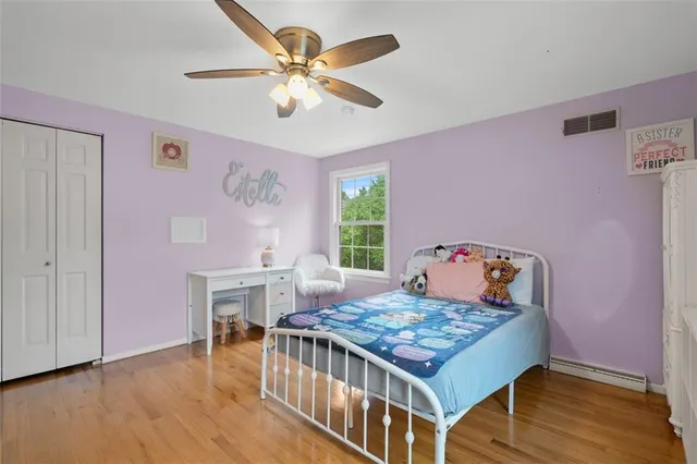 a living room with a table and a table