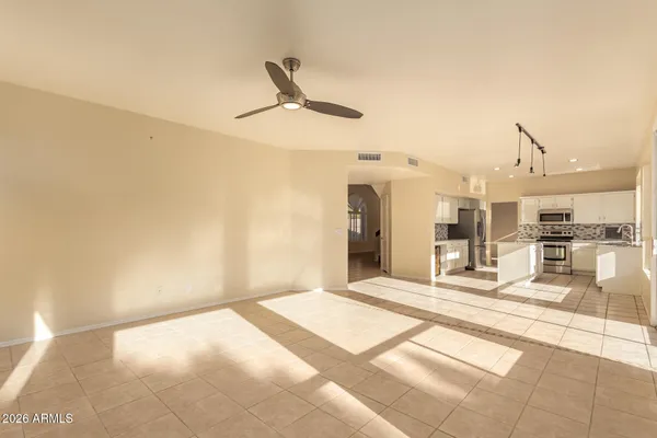 a view of a kitchen with a sink