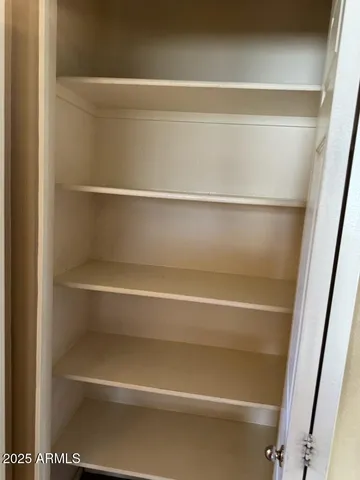 a close view of closet