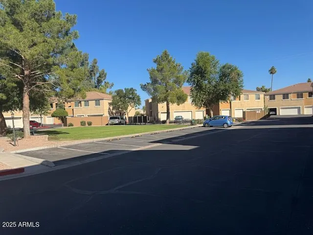 a view of street with trees