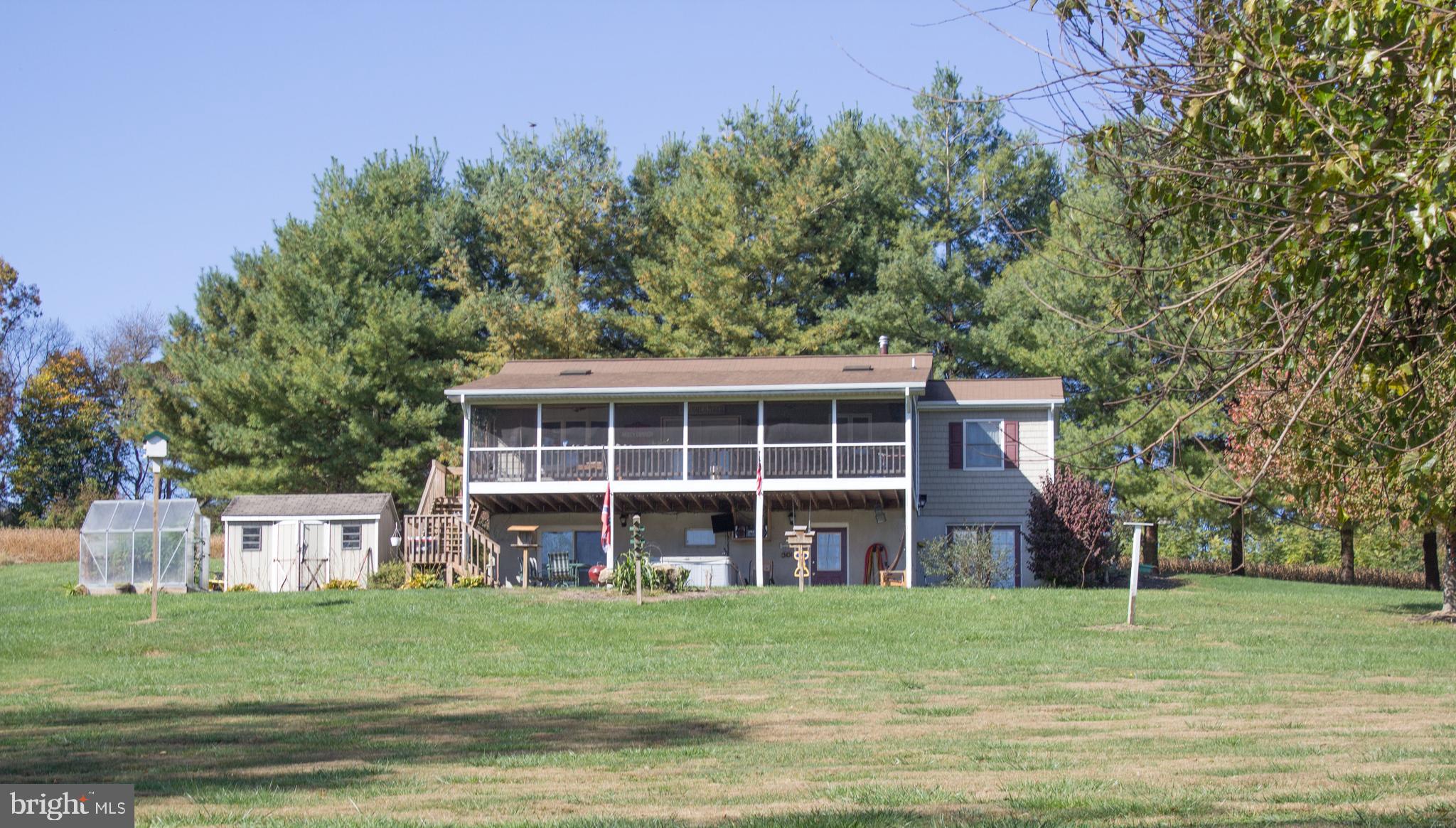 3450 Baker Road Westminster, MD 21157 - Photo 32 of 45 Rear of house w/screened porch