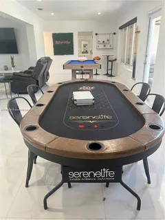 a room with furniture and a table