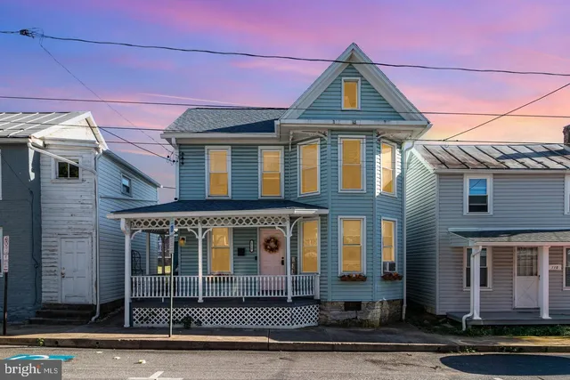 a front view of a house