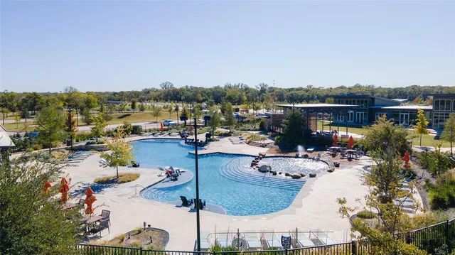 an aerial view of a city