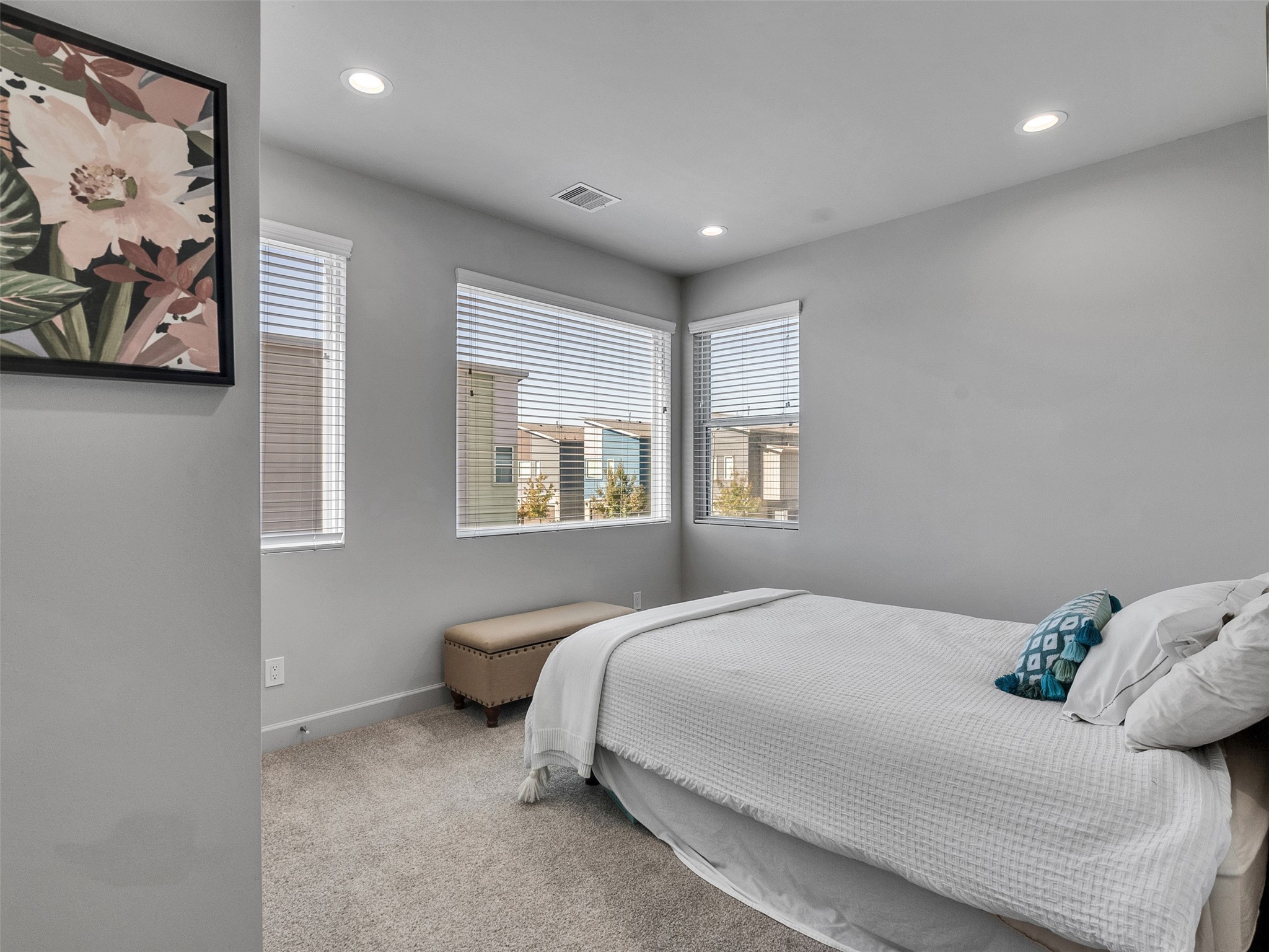 5702 Rucio Lane Houston, TX 77092 - Photo 21 of 30 a bedroom with a bed and a window