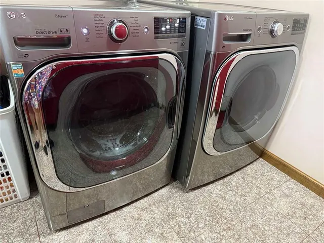 a close view of utility room