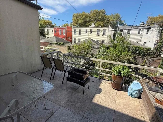 a view of outdoor space with seating area