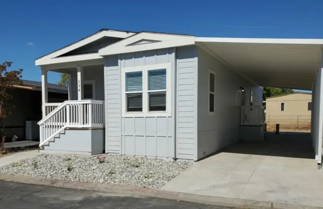 a front view of a house with windows