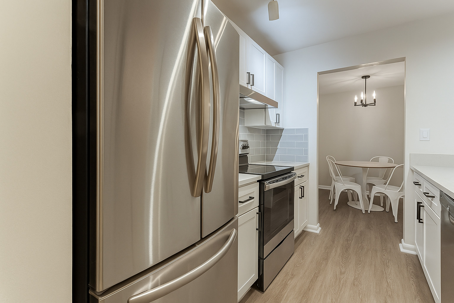2300 Windsor Mall, Unit 2G Park Ridge, IL 60068 - Photo 5 of 15 a kitchen with a refrigerator and a stove top oven