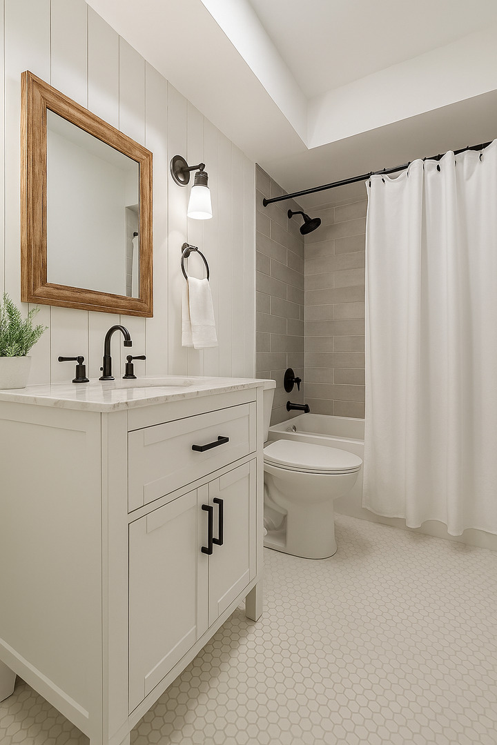 2300 Windsor Mall, Unit 2G Park Ridge, IL 60068 - Photo 9 of 15 a bathroom with a double vanity sink mirror and toilet